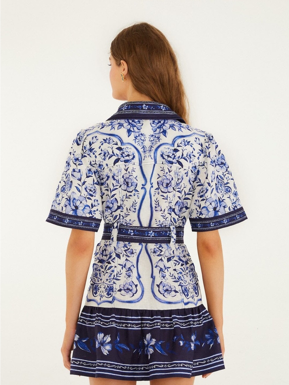 NWT - FARM Rio Off-White Porcelain Garden Mini Dress - current style - Picture 8 of 8